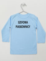 Szefowa Piaskownicy - śmieszna koszulka dla dzieci - Błękitny - Koszulka długi rękaw Szefowa Piaskownicy - śmieszna koszulka dla dzieci - Błękitny - Koszulka długi rękaw