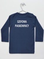 Szefowa Piaskownicy - śmieszna koszulka dla dzieci - Granatowy - Koszulka długi rękaw Szefowa Piaskownicy - śmieszna koszulka dla dzieci - Granatowy - Koszulka długi rękaw