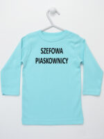 Szefowa Piaskownicy - śmieszna koszulka dla dzieci - Miętowy - Koszulka długi rękaw Szefowa Piaskownicy - śmieszna koszulka dla dzieci - Miętowy - Koszulka długi rękaw