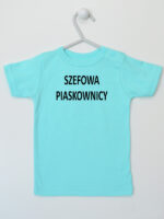 Szefowa Piaskownicy - śmieszna koszulka dla dzieci - Miętowy - Koszulka krótki rękaw Szefowa Piaskownicy - śmieszna koszulka dla dzieci - Miętowy - Koszulka krótki rękaw