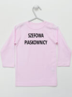 Szefowa Piaskownicy - śmieszna koszulka dla dzieci - Różowy - Koszulka długi rękaw Szefowa Piaskownicy - śmieszna koszulka dla dzieci - Różowy - Koszulka długi rękaw