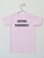 Szefowa Piaskownicy - śmieszna koszulka dla dzieci - Różowy - Koszulka krótki rękaw Szefowa Piaskownicy - śmieszna koszulka dla dzieci - Różowy - Koszulka krótki rękaw