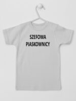 Szefowa Piaskownicy - śmieszna koszulka dla dzieci - Szary - Koszulka krótki rękaw Szefowa Piaskownicy - śmieszna koszulka dla dzieci - Szary - Koszulka krótki rękaw