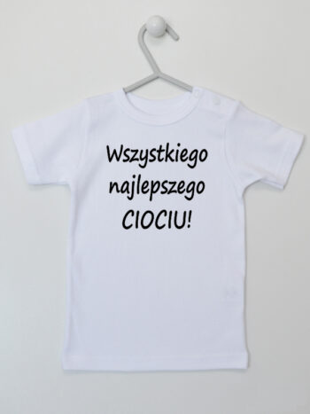 Wszystkiego Najlepszego Ciociu - koszulka z życzeniami dla cioci - Biały - Koszulka krótki rękaw
