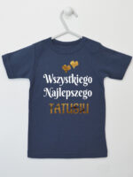 Wszystkiego Najlepszego Tatusiu z Serduszkami - koszulka na dzień taty - Granatowy - Koszulka krótki rękaw Wszystkiego Najlepszego Tatusiu z Serduszkami - koszulka na dzień taty - Granatowy - Koszulka krótki rękaw