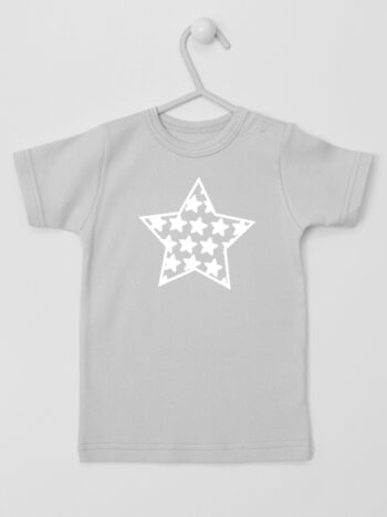 Gwiazda w Gwiazdki - t-shirt z motywem - Szary - Koszulka krótki rękaw