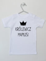 Królewicz Mamusi - koszulka dla chłopca z napisami - Biały - Koszulka krótki rękaw Królewicz Mamusi - koszulka dla chłopca z napisami - Biały - Koszulka krótki rękaw