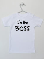 I`m The Boss - koszulka z napisem dla chłopca - Biały - Koszulka krótki rękaw I`m The Boss - koszulka z napisem dla chłopca - Biały - Koszulka krótki rękaw