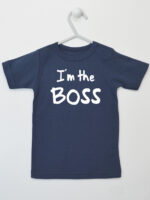 I`m The Boss - koszulka z napisem dla chłopca - Granatowy - Koszulka krótki rękaw I`m The Boss - koszulka z napisem dla chłopca - Granatowy - Koszulka krótki rękaw