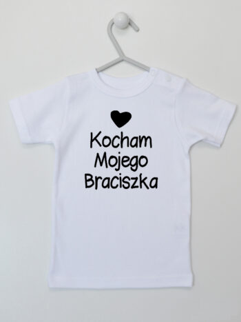 Kocham Mojego Braciszka - koszulka z nadrukiem - Biały - Koszulka krótki rękaw