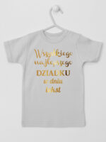 Wszystkiego Najlepszego Dziadku z Życzeniami - koszulka personalizowana - Szary - Koszulka krótki rękaw