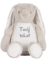 Beżowy Króliczek z Imieniem – Personalizowana Maskotka 45 cm - 1