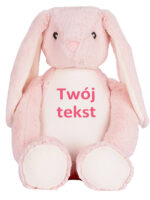 Króliczek Różowy z Twoim Napisem 45 cm - duży pluszak - 2