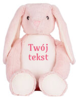Króliczek Różowy z Twoim Napisem 45 cm - duży pluszak - 4