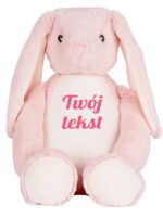 Króliczek Różowy z Twoim Napisem 45 cm - duży pluszak - 5