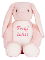 Króliczek Różowy z Twoim Napisem 45 cm - duży pluszak - 6