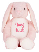 Króliczek Różowy z Twoim Napisem 45 cm - duży pluszak - 7