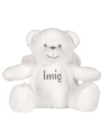 Biały Miś Aniołek – Personalizowana Przytulanka 22 cm - 1