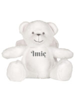 Biały Miś Aniołek – Personalizowana Przytulanka 22 cm - 3