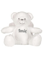 Biały Miś Aniołek – Personalizowana Przytulanka 22 cm - 5