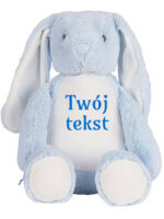 Niebieski Króliczek z Twoim Napisem – Personalizowana Maskotka 45 cm - 4 Niebieski Króliczek z Twoim Napisem – Personalizowana Maskotka 45 cm - 4