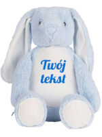 Niebieski Króliczek z Twoim Napisem – Personalizowana Maskotka 45 cm - 5 Niebieski Króliczek z Twoim Napisem – Personalizowana Maskotka 45 cm - 5