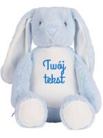 Niebieski Króliczek z Twoim Napisem – Personalizowana Maskotka 45 cm - 7 Niebieski Króliczek z Twoim Napisem – Personalizowana Maskotka 45 cm - 7