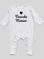 Córeczka Mamusi - pajac niemowlęcy - Biały