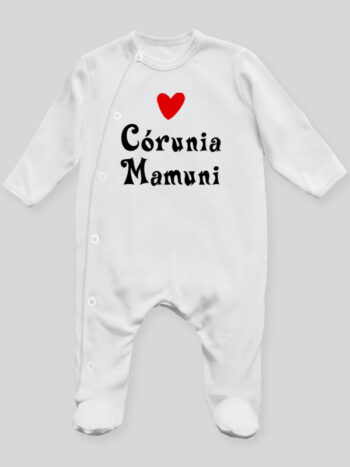 Córunia Mamuni - pajac niemowlęcy - Biały