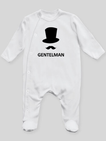 Gentelman - pajac niemowlęcy - Biały