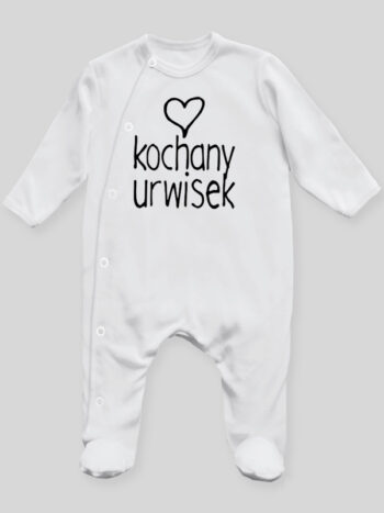 Kochany Urwisek - pajac niemowlęcy - Biały