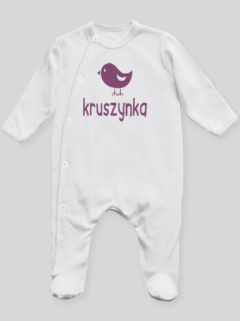 Kruszynka - pajac niemowlęcy - Biały