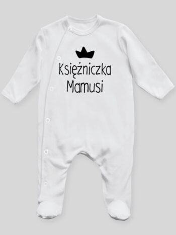 Księżniczka Mamusi - pajac niemowlęcy - Biały
