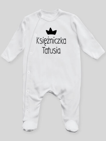 Księżniczka Tatusia - pajac niemowlęcy - Biały