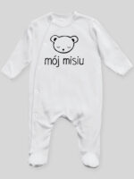 Mój Misiu - pajac niemowlęcy - Biały Mój Misiu - pajac niemowlęcy - Biały