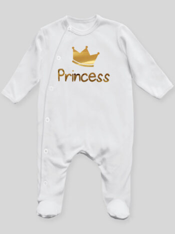 Princess 01 - pajac niemowlęcy - Biały