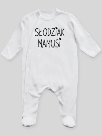 Słodziak Mamusi - pajac niemowlęcy - Biały