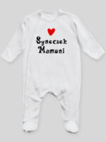Syneczek Mamuni - pajac niemowlęcy - Biały
