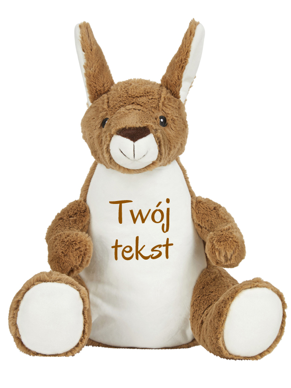 Kangurek z Twoim Tekstem 35 cm - duża maskotka dla dzieci - 1