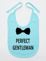 Perfect Gentleman z Muchą - śliniaczek z napisami - Miętowy