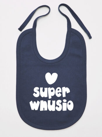 Super Wnusio - śliniak dla chłopca - Granatowy