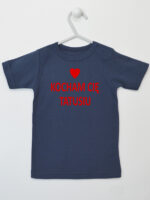 Kocham Cię Tatusiu Nadruk Czerwony z Sercem - koszulka niemowlęca - Granatowy - Koszulka krótki rękaw Kocham Cię Tatusiu Nadruk Czerwony z Sercem - koszulka niemowlęca - Granatowy - Koszulka krótki rękaw